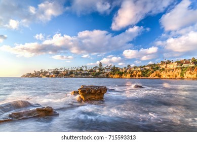 September 14, 2017: A view of La Jolla's coast line in San Diego, California.