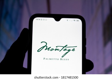 September 18, 2020, Brazil. In This Photo Illustration Of The Montage Palmetto Bluff Logo Seen Displayed On A Smartphone