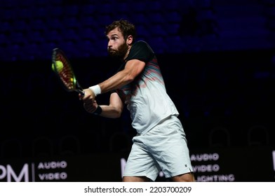 September 19, 2022 - Les Arènes De Metz, Metz, France, Moselle Open - France’s Quentin Halys Lost To His Countryman Evan Furness In 2nd Round Of Qualifying 
