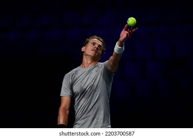 September 19, 2022 - Les Arènes De Metz, Metz, France, Moselle Open - France’s Evan Furness Playing As An Alternate Defeated His Countryman Quentin Halys In 2nd Round Of Qualifying 