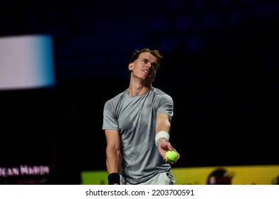 September 19, 2022 - Les Arènes De Metz, Metz, France, Moselle Open - France’s Evan Furness Playing As An Alternate Defeated His Countryman Quentin Halys In 2nd Round Of Qualifying 