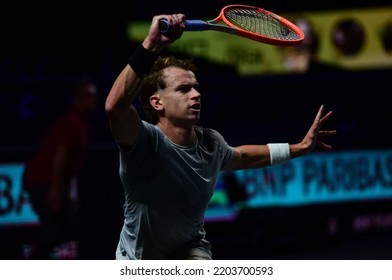 September 19, 2022 - Les Arènes De Metz, Metz, France, Moselle Open - France’s Evan Furness Playing As An Alternate Defeated His Countryman Quentin Halys In 2nd Round Of Qualifying 