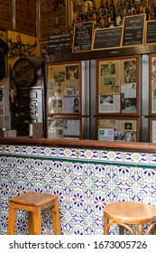 September 2, 2019, Cadiz, Andalusia, Spain, Small Andalusian Sherry Cafe Bar For Local People