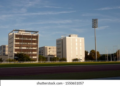 SEPTEMBER 2019 - VALENCIA, SPAIN: Building Of The Polytechnic University Of Valencia, Vera Campus.