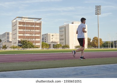 SEPTEMBER 2019 - VALENCIA, SPAIN: Running Tracks Of The Polytechnic University Of Valencia, Vera Campus.