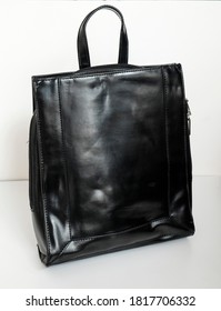 September 2020, Swansea UK-Product Photography Of Vintage Lorenz Accessories Small Back Pack, Leather, Black