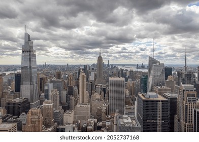 September 2021 New York City Manhattan Midtown Building Skyline