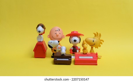 September 2022, Istanbul, Turkiye: Snoopy Cartoon Figurines.