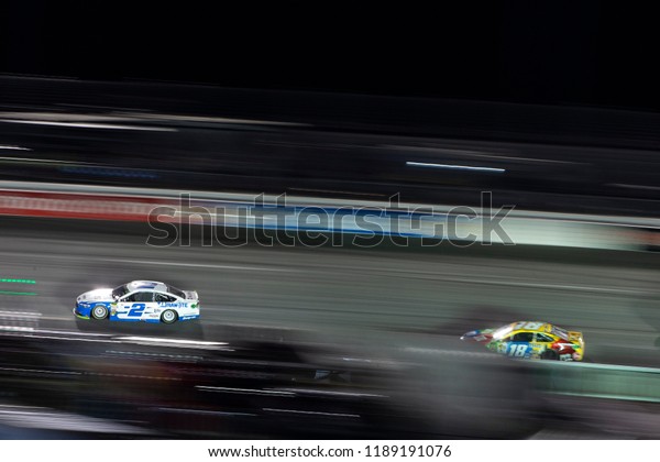September 22, 2018 -\
Richmond, Virginia, USA: Brad Keselowski (2) races off the front\
stretch during the Federated Auto Parts 400 at Richmond Raceway in\
Richmond, Virginia.
