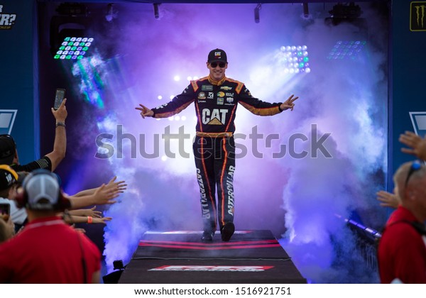 September 22, 2019 - Richmond,\
Virginia, USA: Daniel Hemric (8) gets introduced for the Federated\
Auto Parts 400 at Richmond Raceway in Richmond,\
Virginia.