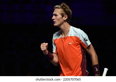 September 23, 2022 - Les Arènes De Metz, Metz, France, Moselle Open - American Sebastien Korda Was Defeated By Italian Lorenzo Sonego In The Quarterfinals