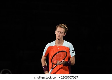 September 23, 2022 - Les Arènes De Metz, Metz, France, Moselle Open - American Sebastien Korda Was Defeated By Italian Lorenzo Sonego In The Quarterfinals