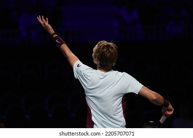 September 23, 2022 - Les Arènes De Metz, Metz, France, Moselle Open - American Sebastien Korda Was Defeated By Italian Lorenzo Sonego In The Quarterfinals