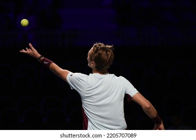 September 23, 2022 - Les Arènes De Metz, Metz, France, Moselle Open - American Sebastien Korda Was Defeated By Italian Lorenzo Sonego In The Quarterfinals