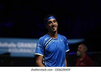 September 24, 2022 - Les Arènes De Metz, Metz, France, Moselle Open - Italy’s Lorenzo Sonego Defeated Polish 2nd Seed Hubert Hurkacz In The Semi-final