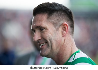 September 25th, 2018, Cork, Ireland - Robbie Keane During The Liam Miller Tribute Match Between Ireland And Celtic XI Vs Manchester United XI.