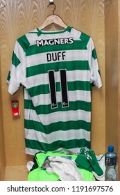 September 25th, 2018, Cork, Ireland - Damien Duff Jersey Ready For The Liam Miller Tribute Match Between Ireland And Celtic XI Vs Manchester United XI.