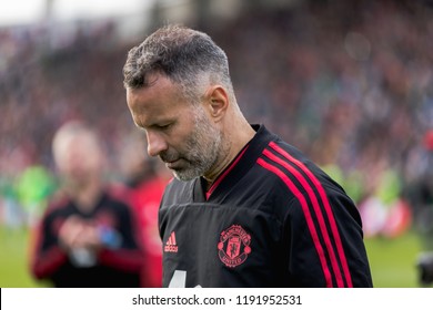 September 25th, 2018, Cork, Ireland - Ryan Giggs Looking Down On The Lap Of Honor At The Liam Miller Tribute Match.