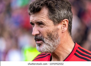 September 25th, 2018, Cork, Ireland - Side Portrait Close Up Of Roy Keane Looking Straight Ahead While At The Liam Miller Tribute Match.