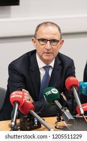 September 25th, 2018, Cork, Ireland - Martin O Neill At The Pre-match Press Conference At Pairc Ui Chaoimh, For The Liam Miller Tribute Match.