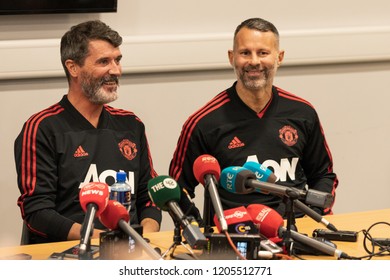 September 25th, 2018, Cork, Ireland - Roy Keane And Ryan Giggs At The Pre-match Press Conference At Pairc Ui Chaoimh, For The Liam Miller Tribute Match.