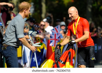 September 27, 2017, Toronto, Canada - His Royal Highness Prince Harry Meeting With Competitors During Invictus Games In Toronto, Canada.