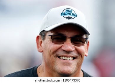 September 30, 2018 - Concord, North Carolina, USA: NFL Carolina Panthers Head Coach, Ron Rivera, Gets Introduced At The Bank Of America ROVAL 400 At Charlotte Motor Speedway