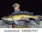 September zander night fishing trophy in Sweden