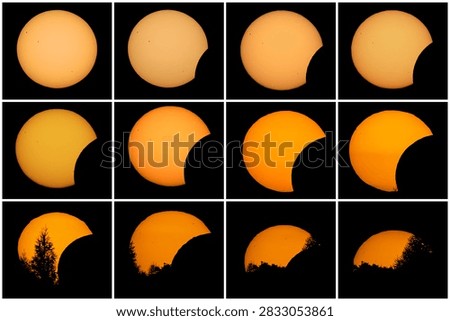 Sequence of the phases of the partial solar eclipse
The partial solar eclipse, stage by stage, August 12, 2026, Poland