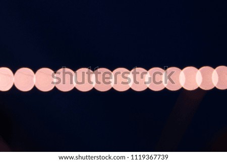 Sequential lamp bokeh