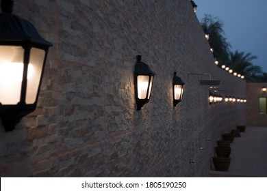 Sequentially lights on the wall