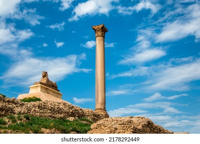 Serapeum of Alexandria "Pompey's Pillar" - Shutterstock ID 2178292449