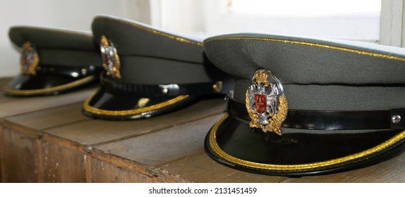 Serbian Army Officer Visor Cap.