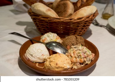 Serbian Cheese Meat Appetizer Plate Meze Stock Photo 781055209 ...