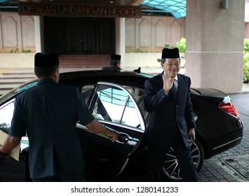 Seremban, Malaysia - January 10 2019, President United Malays National Organisation (UMNO) Mohamad Hasan Arrive At Wisma Negeri To Be A Press Conference.