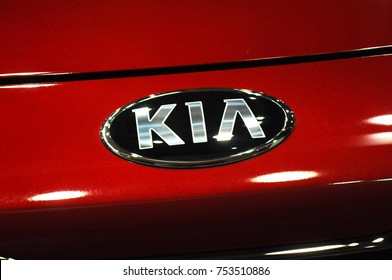 Logo On New Red Kia Car Stock Photo (edit Now) 2119759853