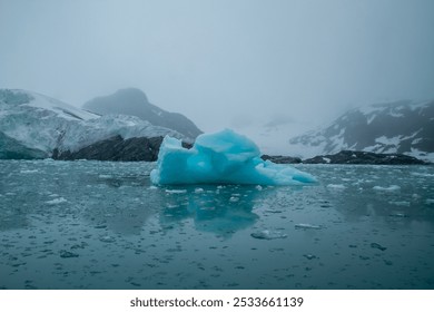 Serene Arctic Iceberg in Svalbard - Powered by Shutterstock