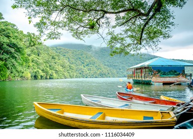 Serene Bulusan Lake At Sorsogon, Philippines.