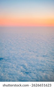 Serene Cloudscape During Sunset with Soft Pastel Hues