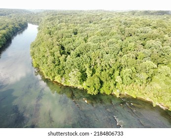 Serene Flowing Chattahoochee River, Atlanta, Georgia