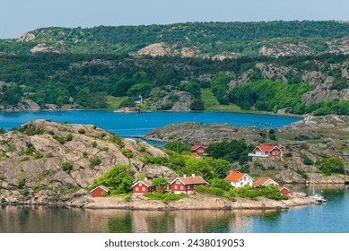 Serene Summer Day at a Seaside Village in Bohuslän, Sweden, With Scenic Views - Powered by Shutterstock