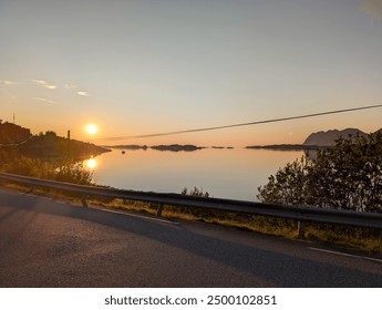 Serene Sunset by the Coastal Road - Powered by Shutterstock