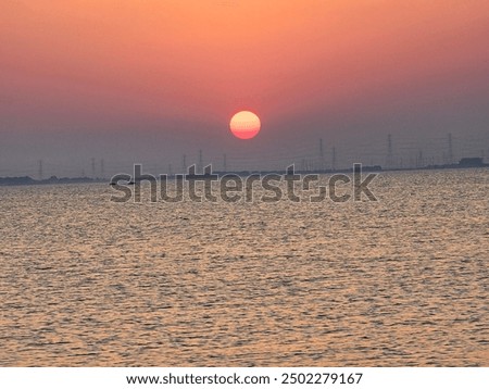 Serene Sunset Over Half Moon Beach, Khobar, Saudi Arabia

Golden sunset over tranquil Half Moon Beach, Khobar, Saudi Arabia, with soft reflections on calm waters and a serene horizon.