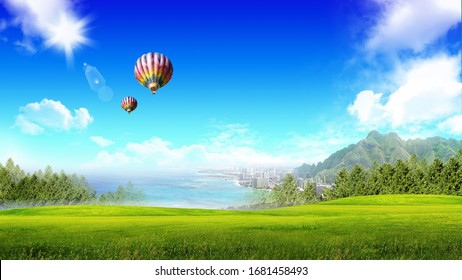 Serenity City Balloon Images 4k Wallpapers Quality