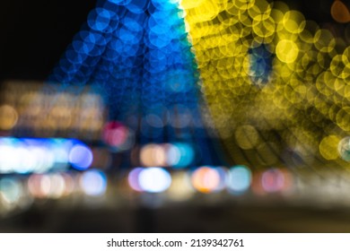 Sergels Torg Ukraine Solidarity Lighting