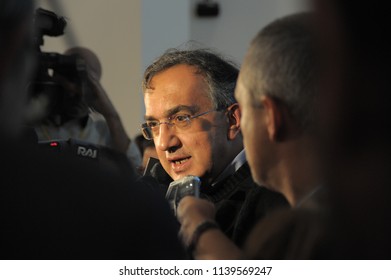 Sergio Marchionne CEO Of FCA Automotive Group Turin Italy Circa November 2014