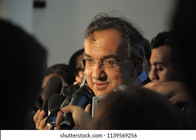 Sergio Marchionne CEO Of FCA Automotive Group Turin Italy Circa November 2014