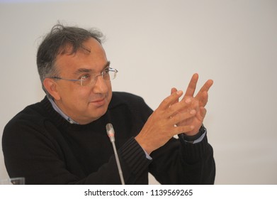 Sergio Marchionne CEO Of FCA Automotive Group Turin Italy Circa November 2014