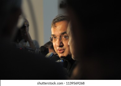 Sergio Marchionne CEO Of FCA Automotive Group Turin Italy Circa November 2014