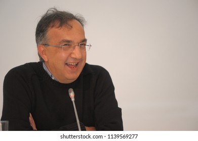 Sergio Marchionne CEO Of FCA Automotive Group Turin Italy Circa November 2014